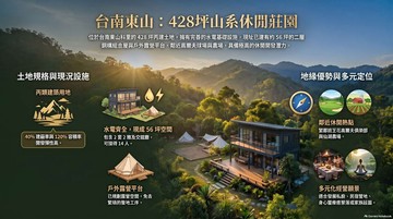 **東山科里里旅宿莊園428坪建地**｜台南市東山區番子嶺段