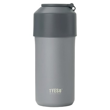 TYESO 泰碩 寶特瓶專用雙層保冰保溫杯 大(直徑10 x 23.2cm)  深灰色  1個  1L