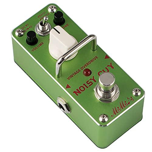 MIMIDI Overdrive Guitar Effect Pedal with True Bypass Modesエレクトリックギターおよびベース用ミニポータブル