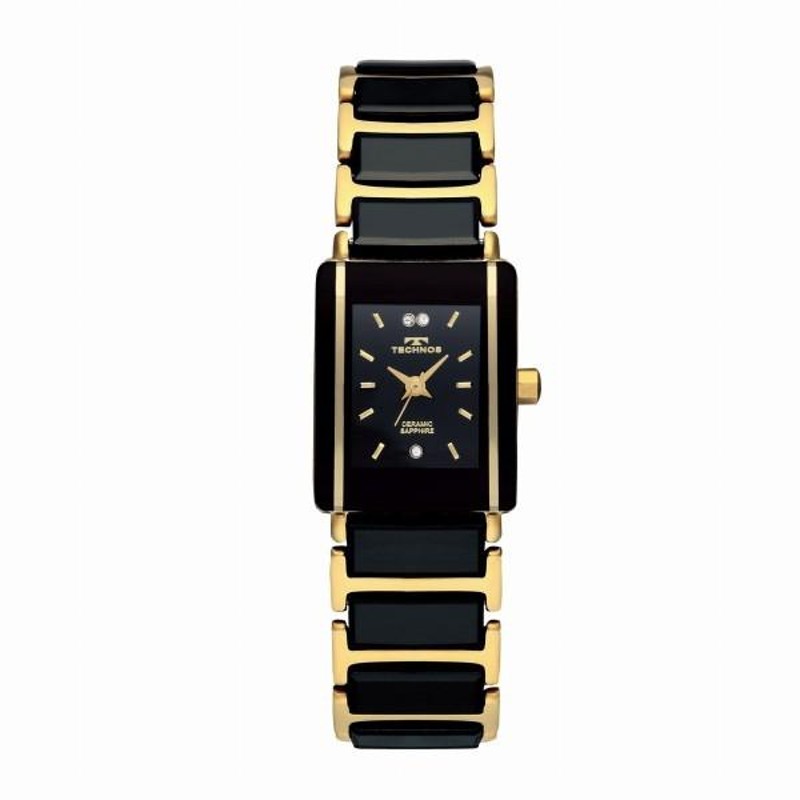 取寄品 正規品TECHNOS腕時計テクノスTSL906GBセラミック腕時計ゴールドブラック レディース腕時計 送料無料 | LINEショッピング