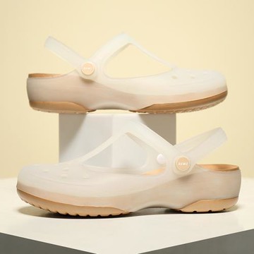 洞洞鞋女夏季新款涼拖鞋女平底防水防滑護士鞋包頭沙灘鞋涼鞋