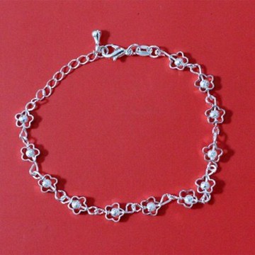 925純銀手鍊 手環-時尚經典鏤空梅花母親節生日情人節禮物女飾品73gn1【獨家進口】【米蘭精品】