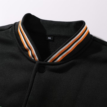 【HOT 本舖】男装跨境歐碼美式夾克運動戶外休閒拼色刺繡棒球男士休閒外套