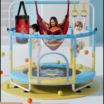 佑美蹦蹦床家用兒童室內跳跳床蹭蹭床寶寶小孩家庭小型護網彈跳床【DD010910】