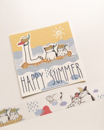 Happy summer 紙膠帶(masking tape)