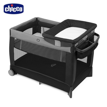 chicco官方直營-Lullaby多功能豪華遊戲嬰兒床-山谷灰