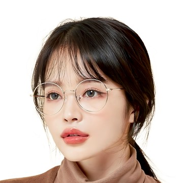 2ditor 輕量抗藍光鏡片 + 鏡框套組  黃金  S