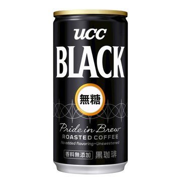 [家速配]UCC無糖咖啡飲料Can184ml