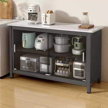 HappyLife 岩板三層推拉門餐廚櫃 105×45×80cm Y11681