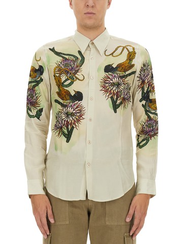 dries van noten printed shirt