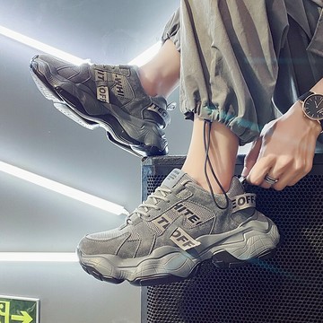 新款秋季男鞋老爹潮鞋百搭休閑潮流青年運動休閑網紅ins冬季