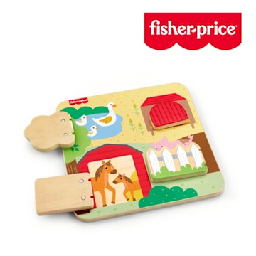 奇哥 Fisher-Price 費雪 木製農場動物板