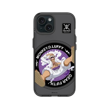 iPhone 15 Clear 酷墨灰 - 航海王 One Piece - Gear 5 - 魯夫大笑