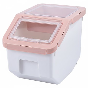 寵物飼料桶 小款  粉色  1個