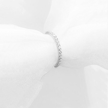 【訂製戒指】925純銀包18k白金 Fiorita 初綻