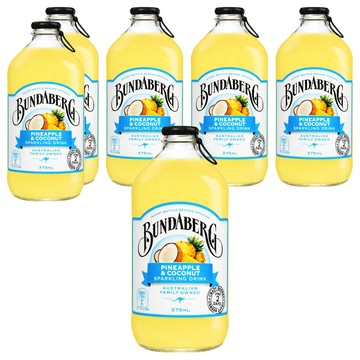 BUNDABERG 賓德寶 鳳梨椰子風味氣泡飲  6個  375ml