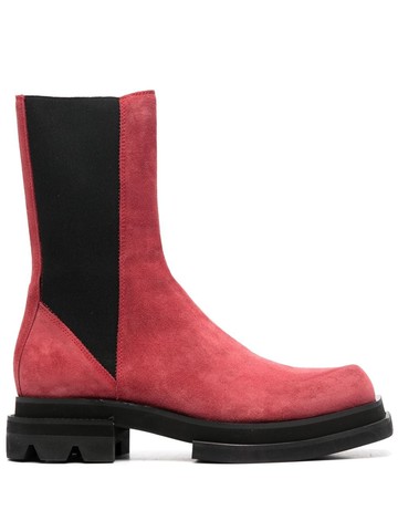 JORDANLUCA - Chelsea suede boots - men - Bos Taurus/Bos Taurus/Rubber - 40 - Red