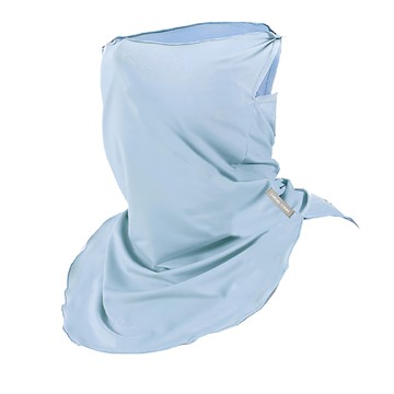 AREX SPORT 輕量冰絲親膚運動防曬面罩護頸遮陽圍脖 可掛耳 AS-3487 天空藍  1個  均碼