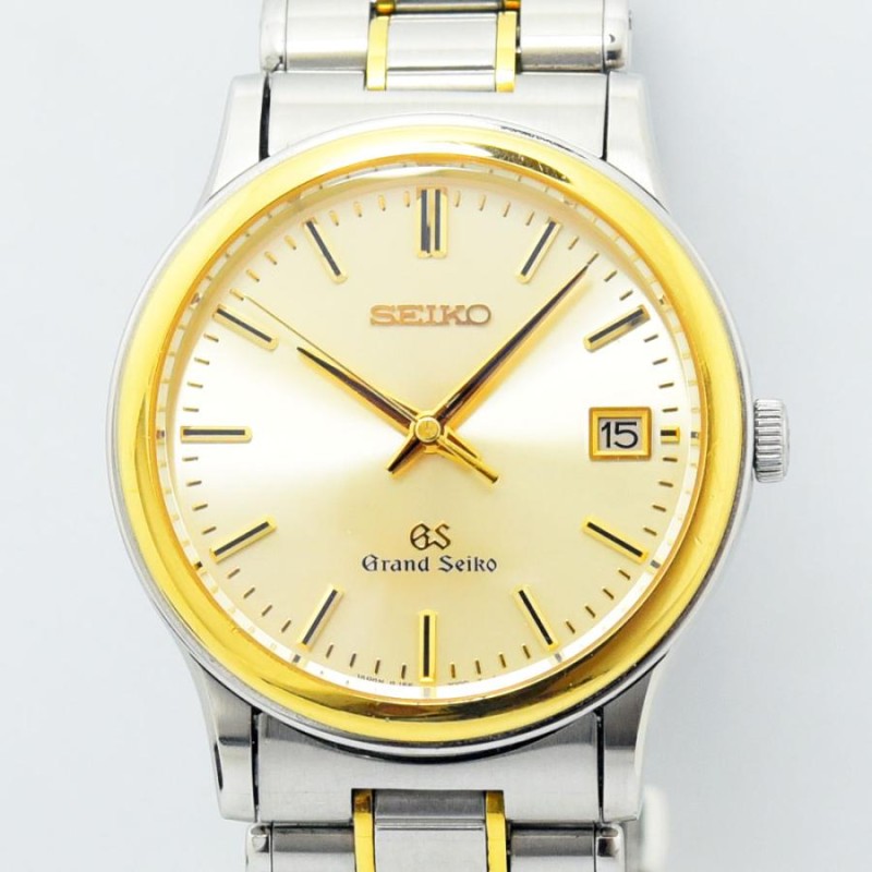 セイコー 中古 メンズ SEIKO グランドセイコー 8J56-7000 SBGF014 クォーツ SS ステンレススチール 18KT ゴールド |  LINEショッピング