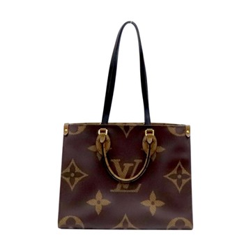 LOUIS VUITTON LV 路易威登 深淺棕色 原花帆布 OnTheGo MM 兩用包 M45321 【二手名牌BRAND OFF】