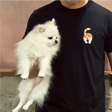 NINKYPUP 毛孩萌屁屁 貓咪反光T-shirt