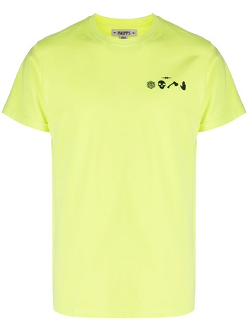Phipps - logo-print organic-cotton T-shirt - men - Organic Cotton - S - Yellow