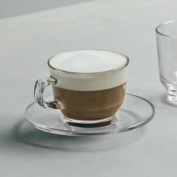 日本KINTO  LUX 玻璃咖啡杯 250ml - 煙燻灰