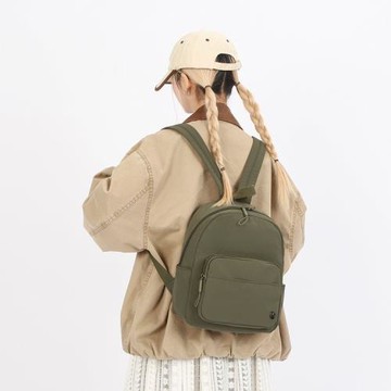 新款簡約百搭防潑水雙肩包日系大學生書包潮流大容量韓版通勤背包