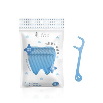 【oh care 歐克威爾】 兒童雙效牙線棒60入 媽媽好婦幼用品連鎖