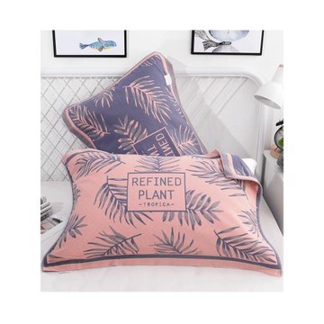 純棉高檔全棉紗布枕巾一對裝加大加厚歐式學生情侶防滑單人枕頭巾