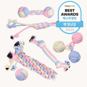 Respet 粉彩愛人繩結玩具 6件組  粉紅色  藍色  黃色  多種尺寸 (14cm  17cm  20cm  23cm  35cm)  6件