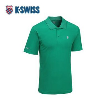 K-SWISS 涼感POLO衫 26SS PF POLO 5 M 涼感衣 短上衣 男POLO衫 綠色 1013713-311