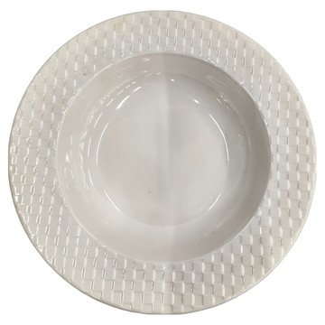 TATUNG 大同磁器 迪艾蒙 湯皿 強化瓷 餐盤  白色  1個