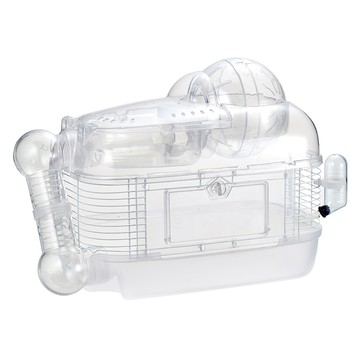 MARUKAN 569237 鼠鼠迷你樂園 附帶飲水瓶 組裝尺寸: W500xD270xH345mm  透明色  1個