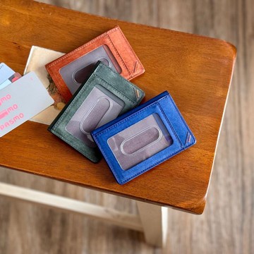 日本製【MARGOT 薄型票卡夾】革職人 名片夾 義大利植鞣革