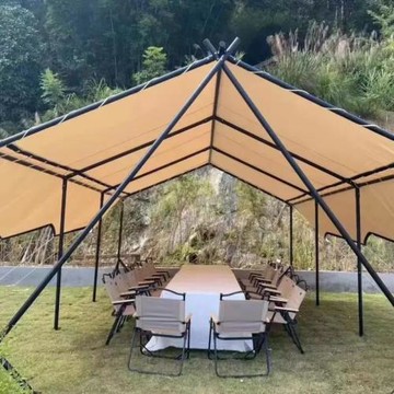 公園戶外防雨聚會房型天幕  露營野餐團建野營加厚露營地帳篷