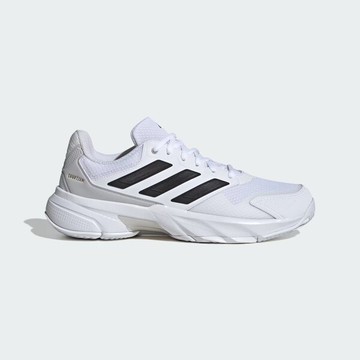 Adidas Courtjam Control 3 M 男 網球鞋 運動 訓練 緩震 抗扭 穩定 白黑 [IF7888]