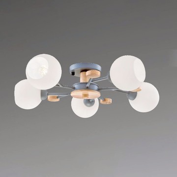 北歐風半吸頂五燈 B209-81-23241