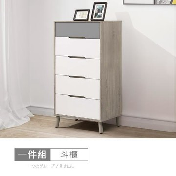 時尚屋 [NM31]萊爾灰橡雙色2尺五斗櫃NM31-755-免運費/免組裝/斗櫃