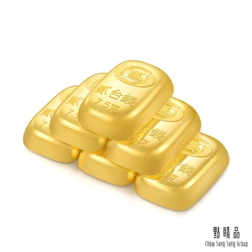 點睛品 貳台錢x6塊 黃金金條 (共45克)_計價黃金