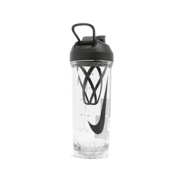 Nike 水壺 TR Recharge 2 黑 搖搖杯 翻蓋式 24oz 700ml 運動 健身 N101072491-024