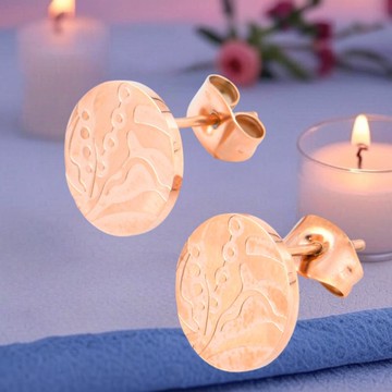 【玫光幻韻】玫瑰森林雙層耳環 | 柔光綻放 - 浪漫交織