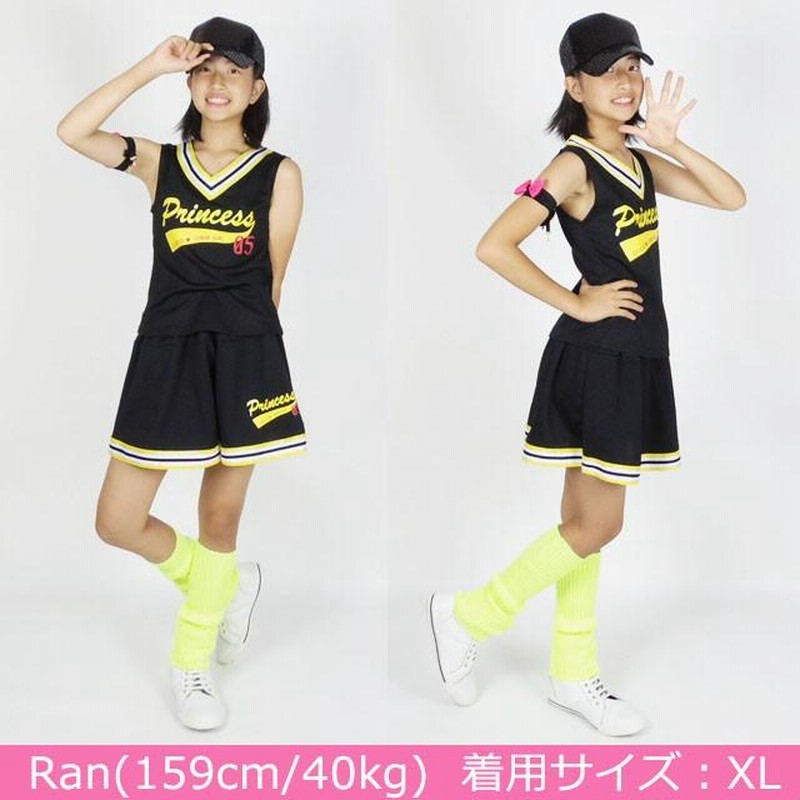 チア ユニフォーム チアダンス チアガール 衣装 チアダン チアリーディング キッズ ダンス衣装 通販 LINEポイント最大0.5%GET LINEショッピング チア 衣装 110 120 キッズ チアガール 白 赤 ルーズソックス カープ