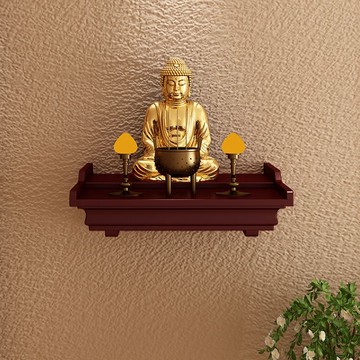 家用佛龕供奉財神臺擺放觀音底座佛像供桌神龕實木立櫃供臺壁掛式
