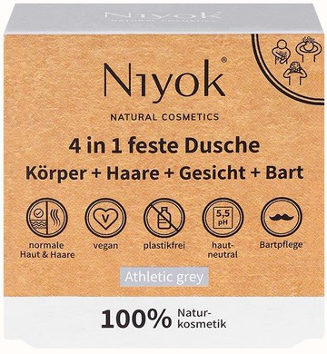 (預購) Niyok  德國自然護理 清新運動四合一潔膚皂 80g (NI006)