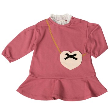 akachan honpo - 長袖洋裝-小包包-紅色