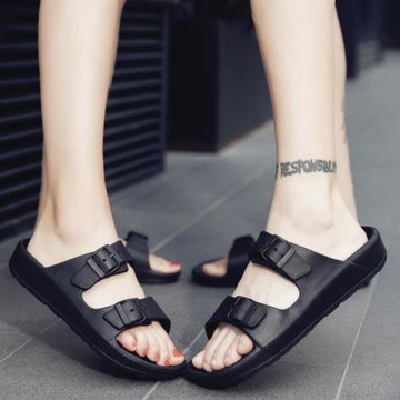 拖鞋男潮冬季軟底沙灘拖鞋越南一字拖男士拖鞋外穿情侶勃肯涼拖鞋