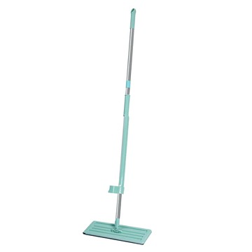 葉子小舖 自動回彈平板拖把 35 x 11 x 141cm 藍綠色 輕鬆清潔  1支