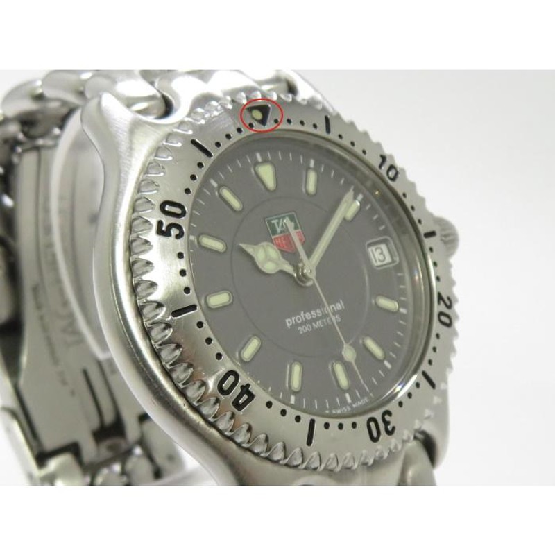 中古】TAG Heuer メンズ 腕時計 クオーツ SS セル デイト プロフェッショナル グレー文字盤 WG1113-0 | LINEショッピング