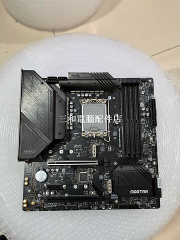微星 MAG B660M MORTAR DDR4 主板 功能正常 外觀如圖 M2 散熱馬甲缺失 支援【三和電腦配件店】